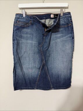 People's Liberation Dark Blue Denim Jeans with Orange Stitching